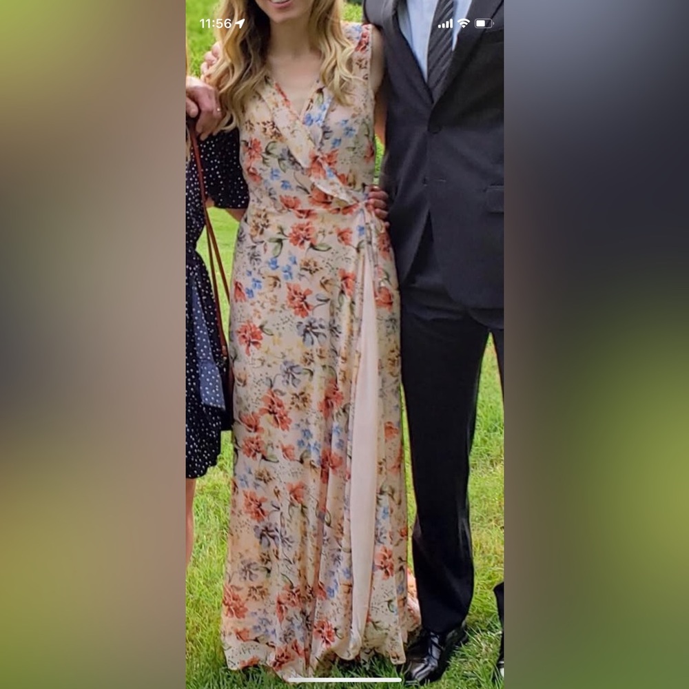 Vici Multicolor Floral Maxi Wrap Dress